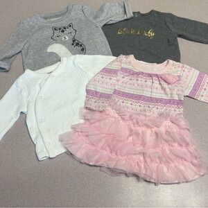 Long sleeve shirts and dress bundle